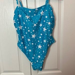NWT Cupshe 4th of July Starlight Square Neck One Piece Swimsuit